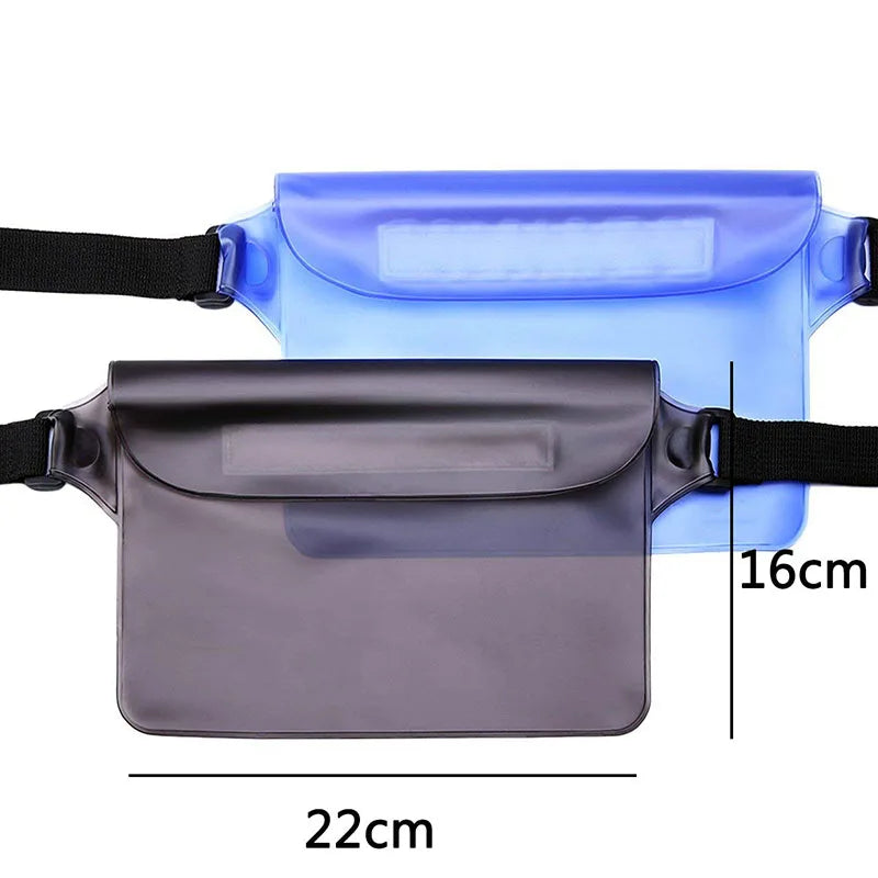 Waterproof Swimming Bag Ski Drift Diving Shoulder Waist Pack Bag Underwater Mobile Phone Bags Case Cover For Beach Boat Sports