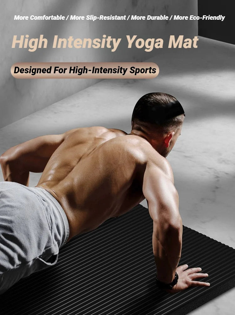Universal Men Two-Piece Set High Quality Extra Sport Thick Nbr Non-Slip Yoga Mats For Fitness Pilates Gym Home Tasteless Spor