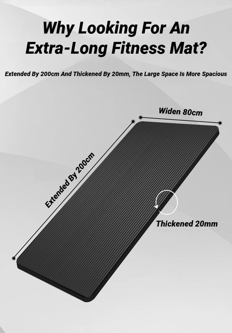 Universal Men Two-Piece Set High Quality Extra Sport Thick Nbr Non-Slip Yoga Mats For Fitness Pilates Gym Home Tasteless Spor