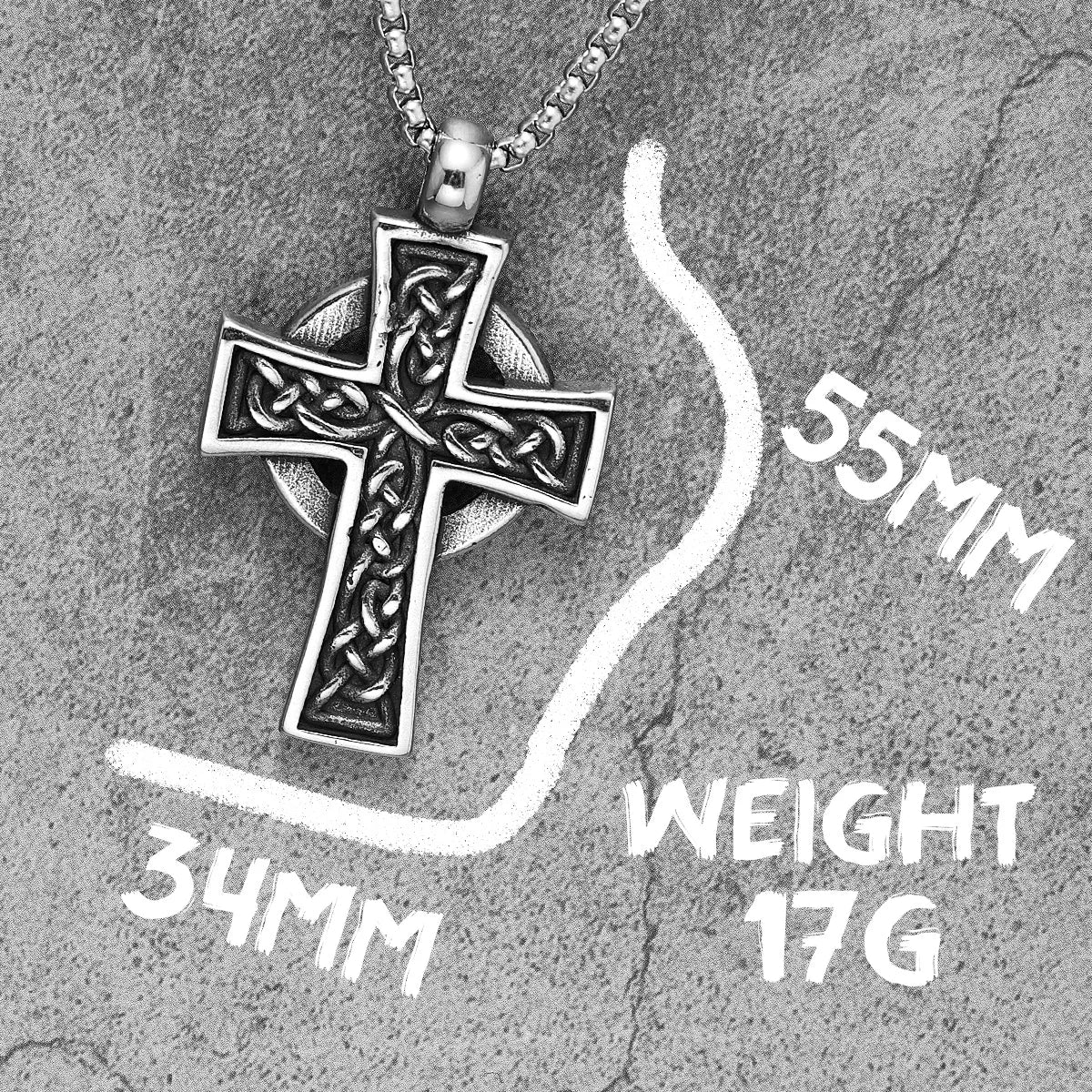 Celtic Knot Cross Stainless Steel Necklaces Pendants Gothic