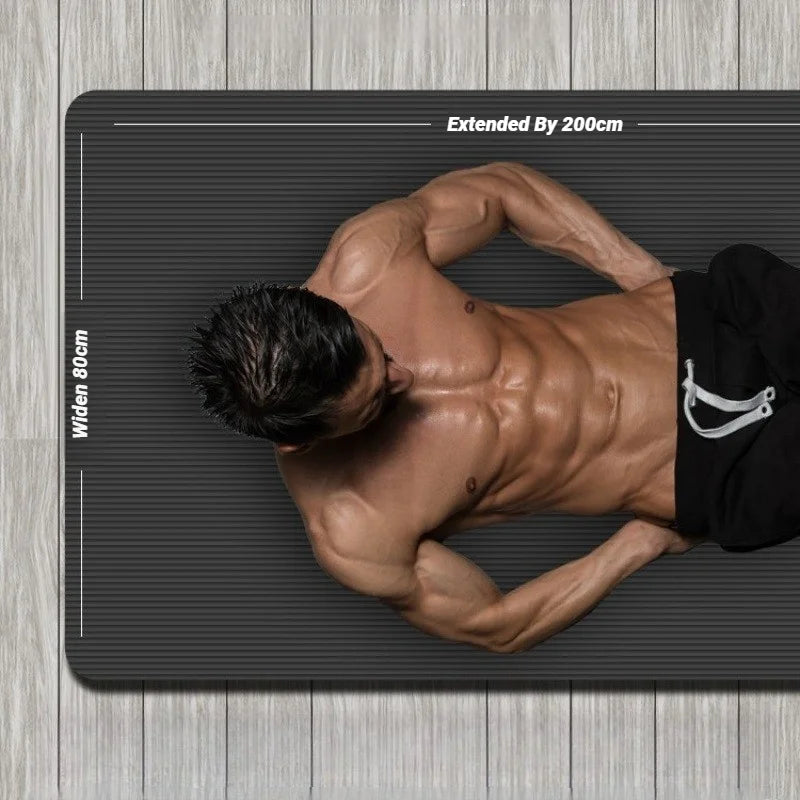 Universal Men Two-Piece Set High Quality Extra Sport Thick Nbr Non-Slip Yoga Mats For Fitness Pilates Gym Home Tasteless Spor
