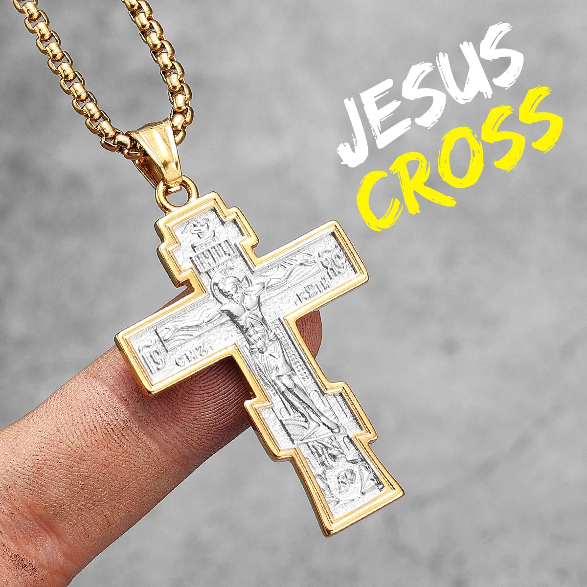 Jesus Skull Cross Series Stainless Steel Men Women Necklaces Pendants Chain Amulet Punk Trendy Jewelry Creativity Gift Wholesale