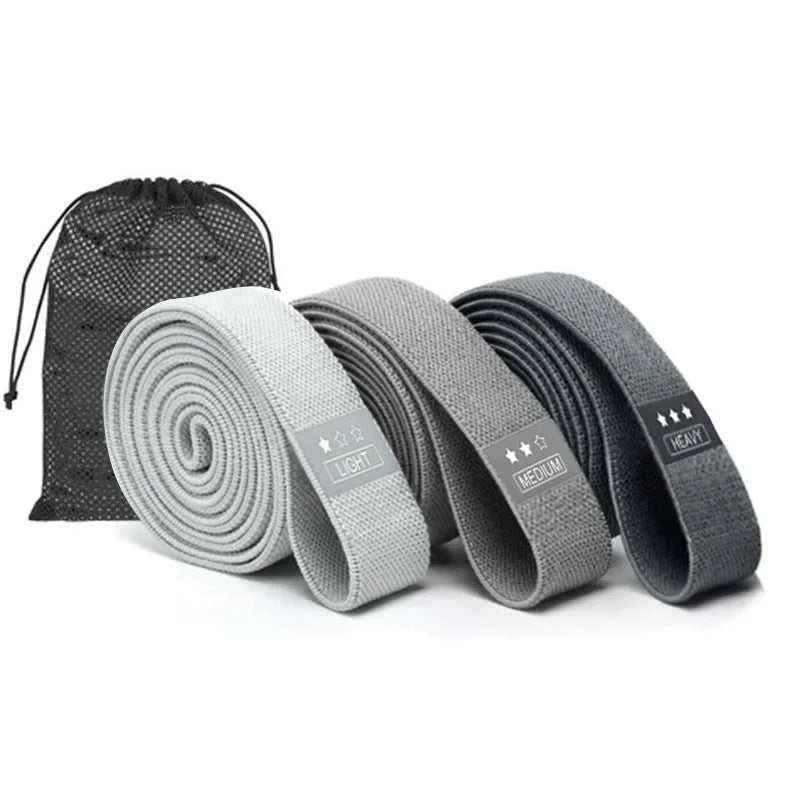 Long Resistance Loop Band Set Unisex Fitness Yoga Elastic Bands Hip Circle Thigh Squat Workout Cloth Legs Butt Exercise