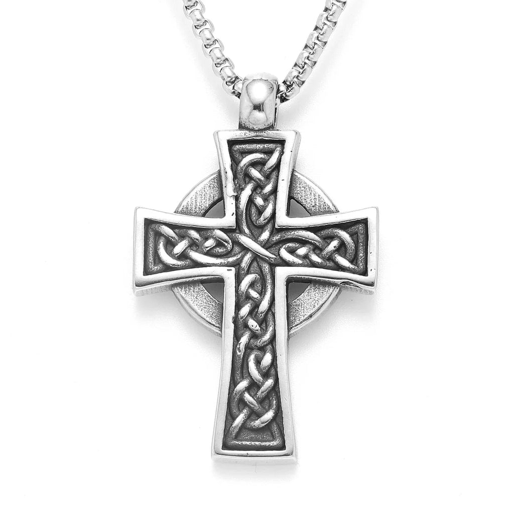 Celtic Knot Cross Stainless Steel Necklaces Pendants Gothic