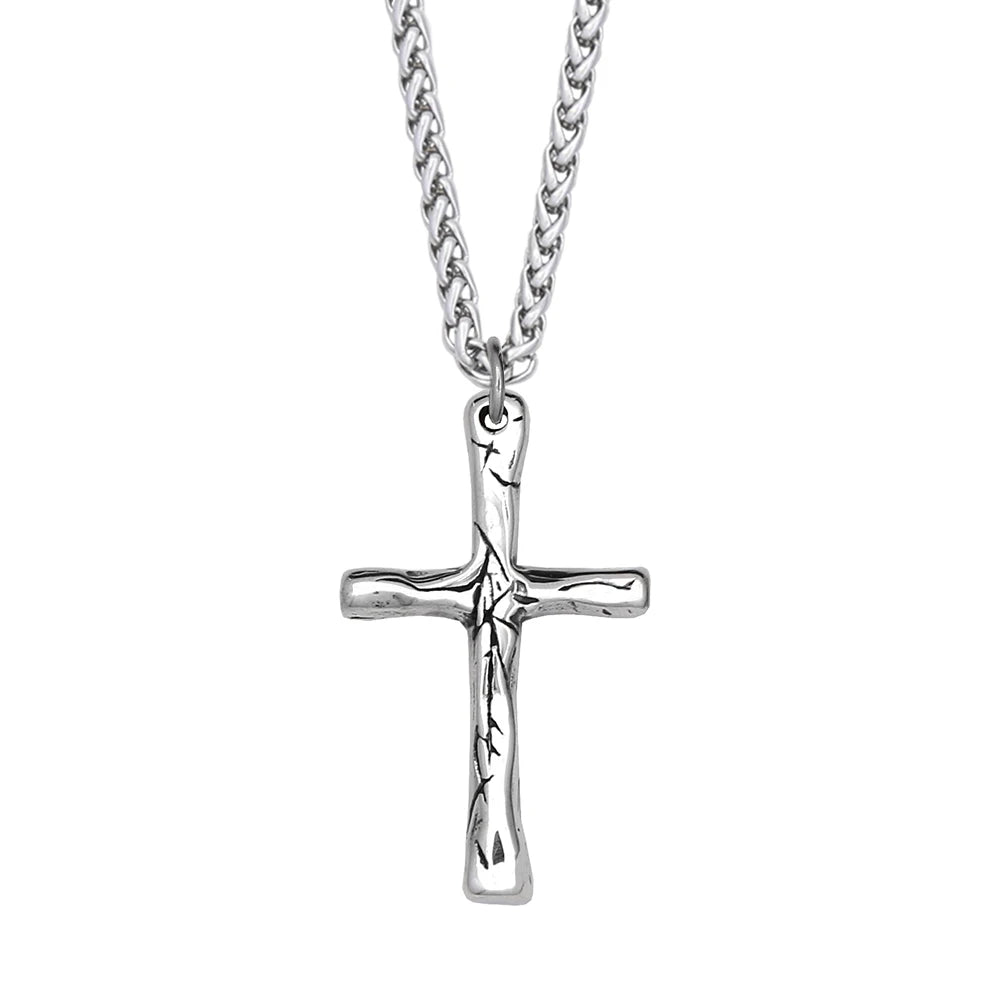 Retro Nordic Viking Cross Neckalse Stainless Steel Punk Amulet Pendants For Men Women Unique Biker Jewelry Gift Dropshipping