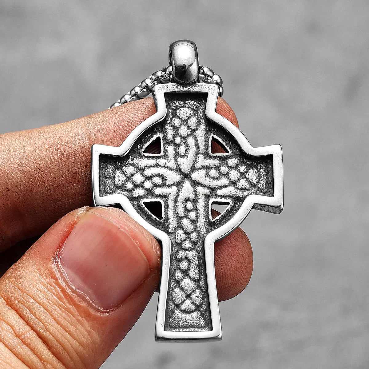 Celtic Knot Cross Stainless Steel Necklaces Pendants Gothic