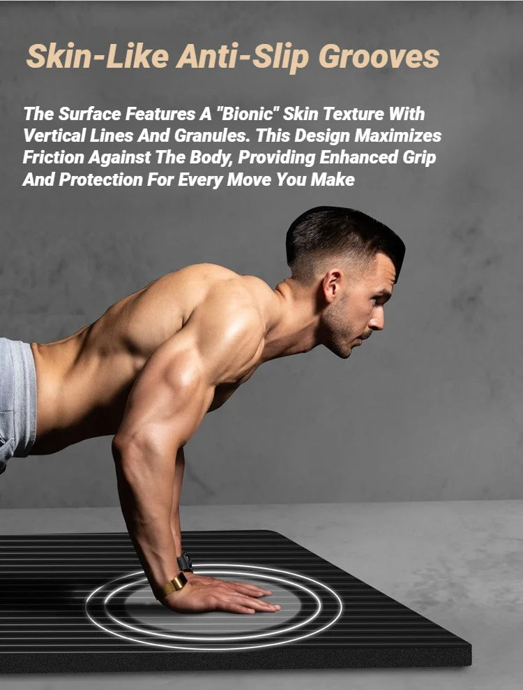 Universal Men Two-Piece Set High Quality Extra Sport Thick Nbr Non-Slip Yoga Mats For Fitness Pilates Gym Home Tasteless Spor