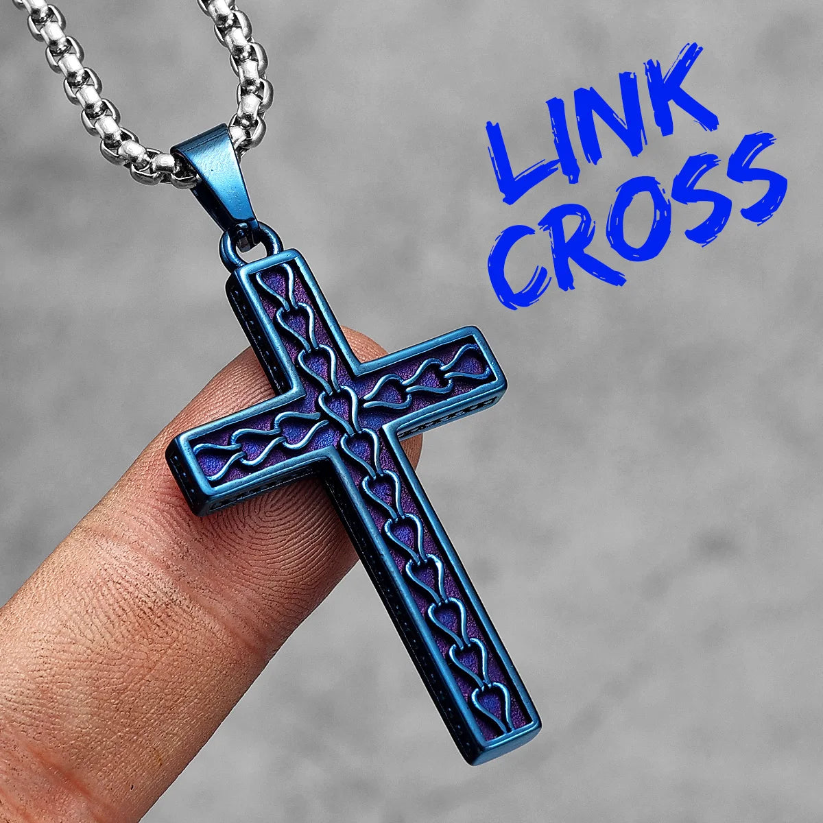 Jesus Skull Cross Series Stainless Steel Men Women Necklaces Pendants Chain Amulet Punk Trendy Jewelry Creativity Gift Wholesale