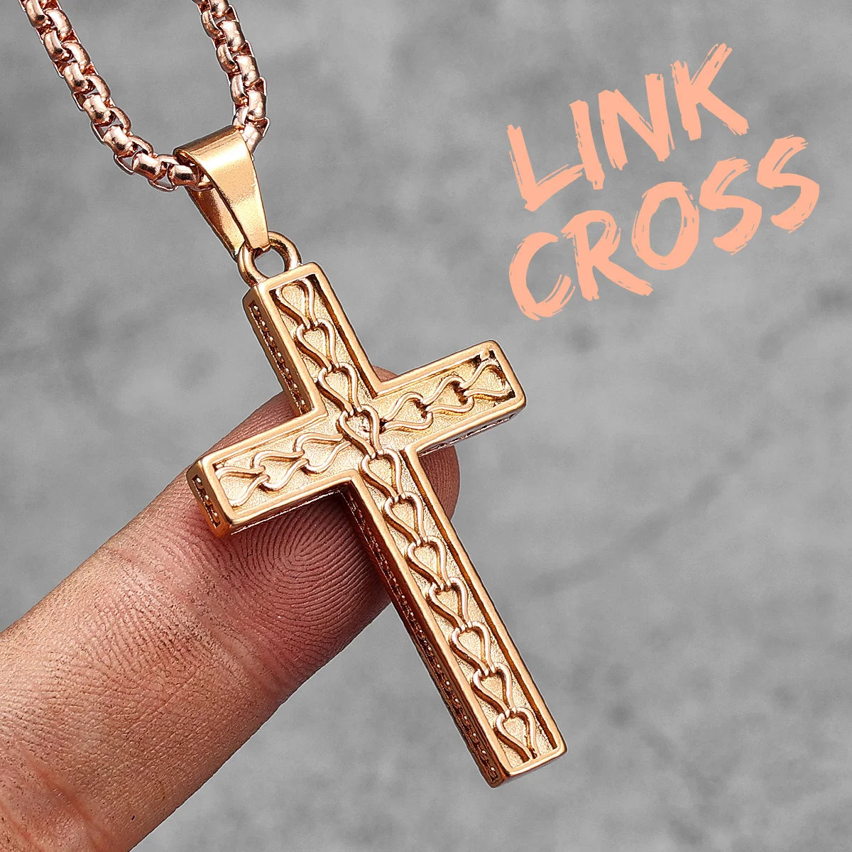 Jesus Skull Cross Series Stainless Steel Men Women Necklaces Pendants Chain Amulet Punk Trendy Jewelry Creativity Gift Wholesale