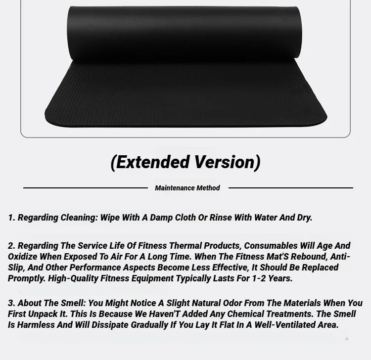 Universal Men Two-Piece Set High Quality Extra Sport Thick Nbr Non-Slip Yoga Mats For Fitness Pilates Gym Home Tasteless Spor