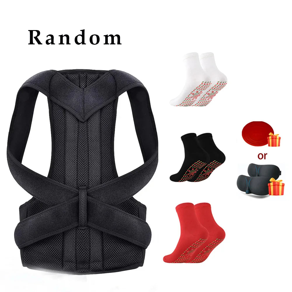 Back Posture Corrector brace Shoulder Support Belt Upper and Lower Back Pain Relief Improve Spine Clavicle Brace Posture Vest