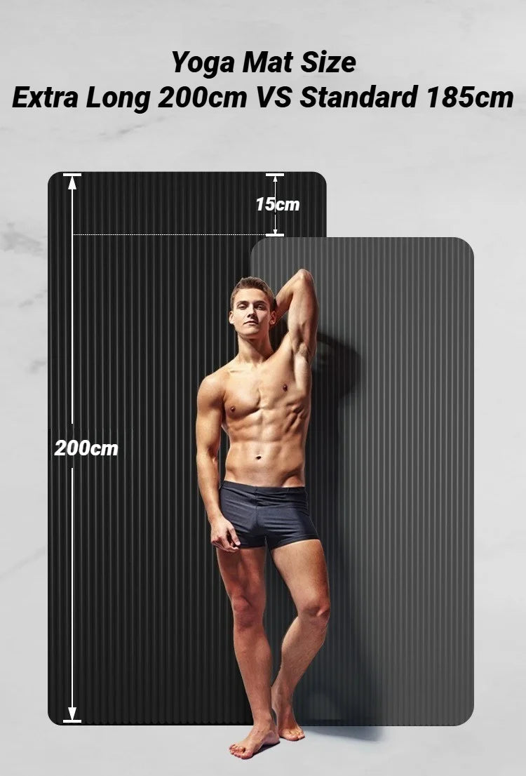 Universal Men Two-Piece Set High Quality Extra Sport Thick Nbr Non-Slip Yoga Mats For Fitness Pilates Gym Home Tasteless Spor