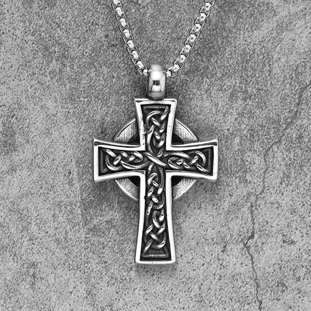 Celtic Knot Cross Stainless Steel Necklaces Pendants Gothic