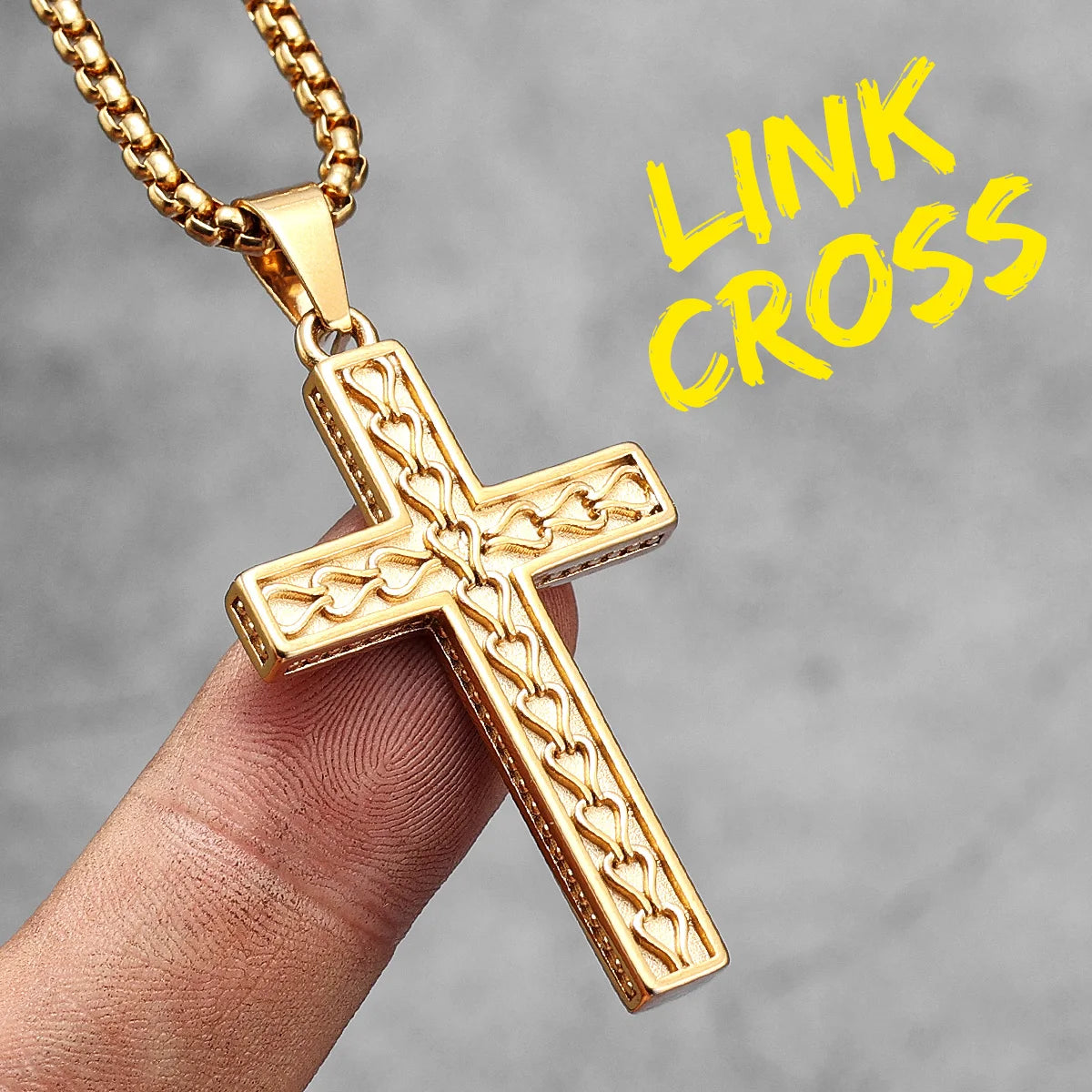 Jesus Skull Cross Series Stainless Steel Men Women Necklaces Pendants Chain Amulet Punk Trendy Jewelry Creativity Gift Wholesale