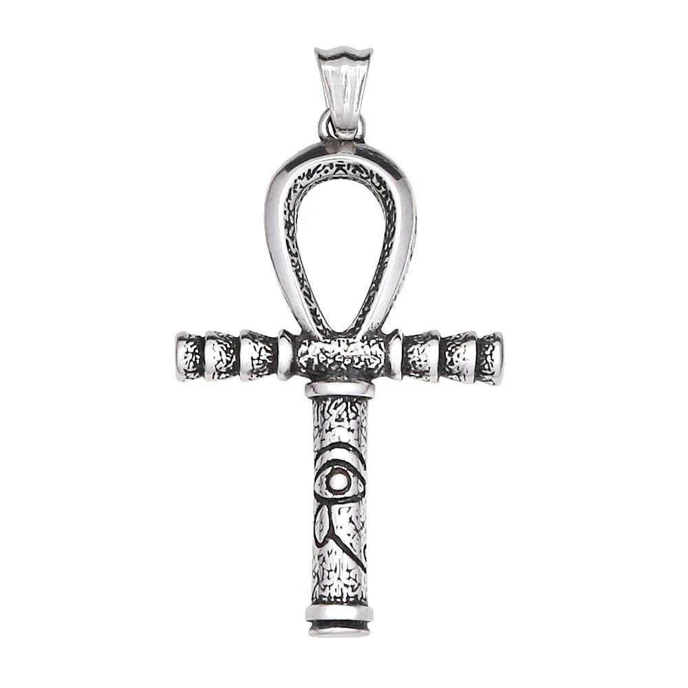 Retro Nordic Viking Cross Neckalse Stainless Steel Punk Amulet Pendants For Men Women Unique Biker Jewelry Gift Dropshipping